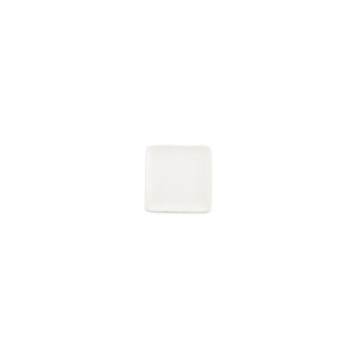 Teller flach 10x10cm white Dusk