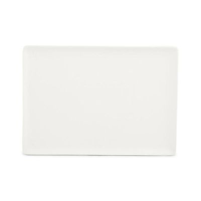 Teller flach 28x20cm white Dusk