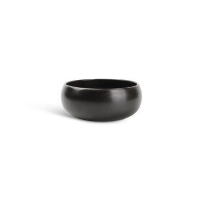 Bowl 14xH6,5cm spherical black Ceres