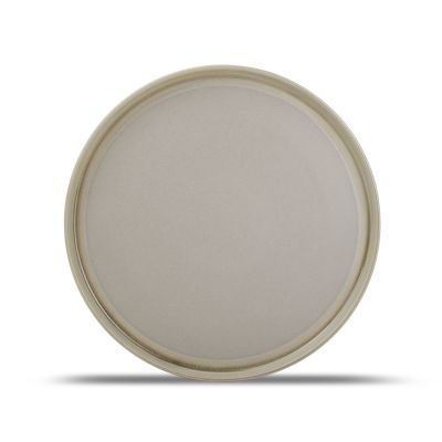 Assiette plate 28xH1,5cm brown Structo