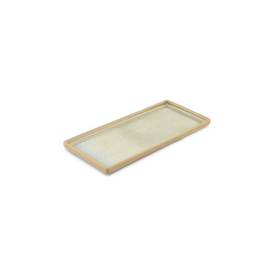 Serveerschaal 22x10xH1,5cm turquoise Structo