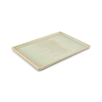 Serveerschaal 28,5x20xH1,5cm turquoise Structo