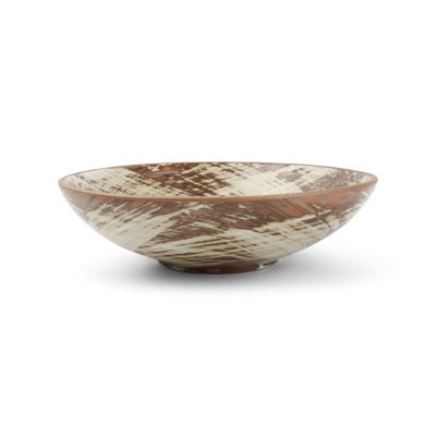 Bowl 18xH5cm brown Brush