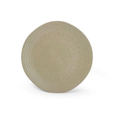 Plate 21xH1,5cm olive Mosaic