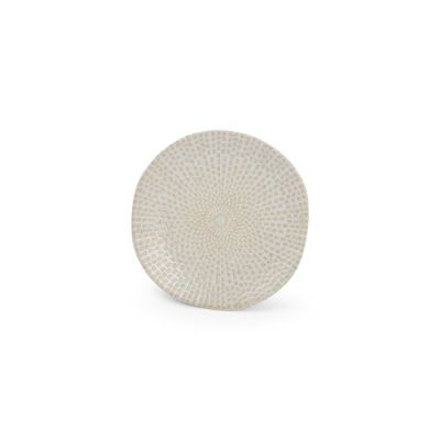 Teller flach 12xH1,5cm almond Mosaic