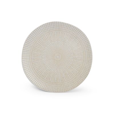 Teller flach 21xH1,5cm almond Mosaic