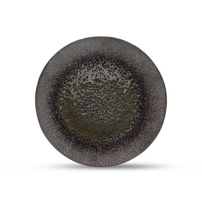 Plate 28,5cm textured moss Cone