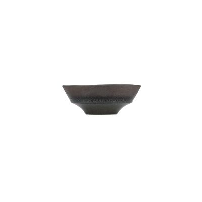 Bowl 18xH6,5cm textured moss Cone
