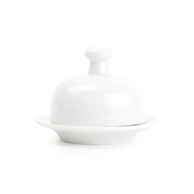 Butter dish 9,5xH7cm white Appetite