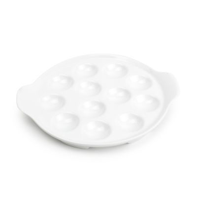 Escargot plate 19,5cm white Appetite