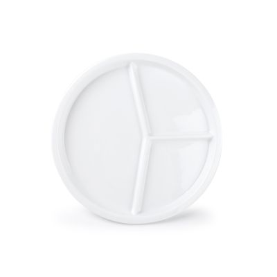 Divider plate 22,5cm 3 parts white Care