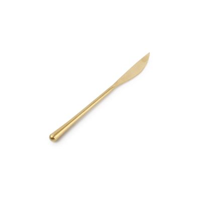 Table knife matte gold Revive - set/6