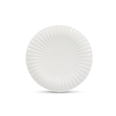 Plate 25cm white Bloom