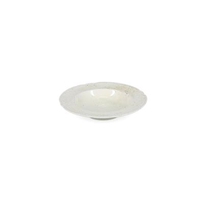 Diep bord 20,5/13,5xH4cm beige Seance