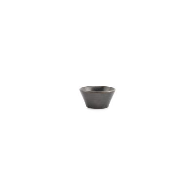 Bowl 8xH4cm conical black Line