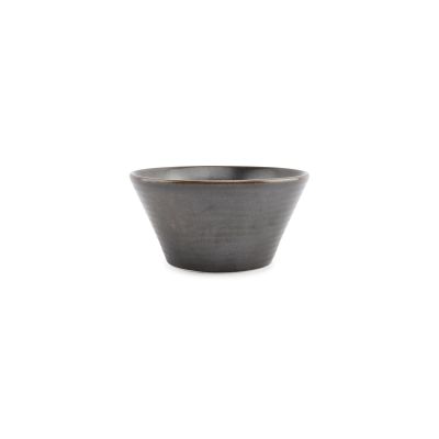 Bowl 18xH9cm conical black Line