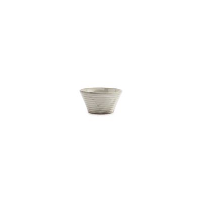 Bowl 10xH5cm conical grey Line