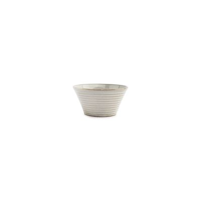 Bowl 13xH6,5cm conical grey Line