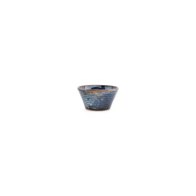 Bowl 10xH5cm conical blue Line