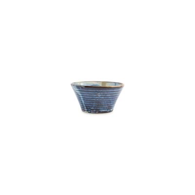 Bowl 13xH6,5cm conical blue Line