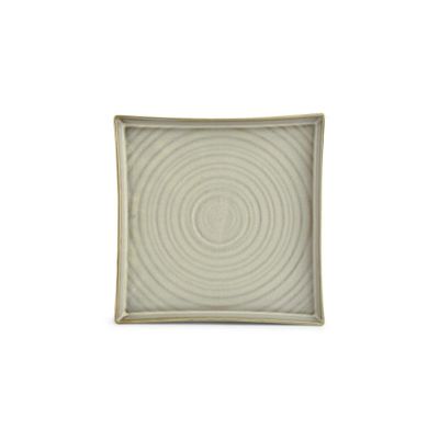 Assiette plate 20,5x20,5cm green Line