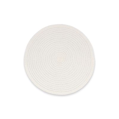 Placemat 36cm rond wit Nala