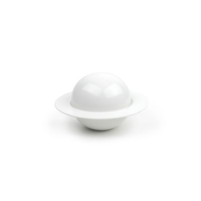 Bowl 18xH11cm with cover white Flavor