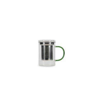 Theebeker 43cl met filter en deksel groen Liv