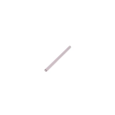 Paille 20cm verre rose Cruse - set/4