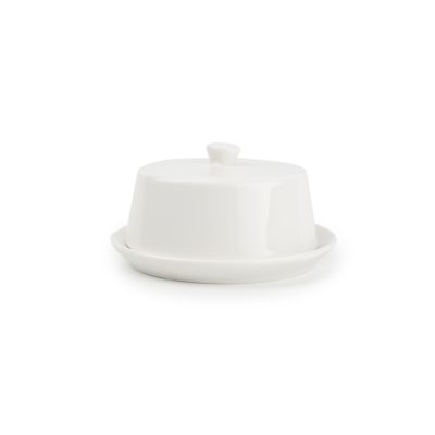 Butter dish 8xH4cm white Gusto