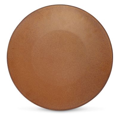 Assiette plate 27cm marron foncé Ovio