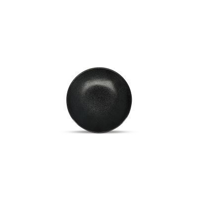 Plat bord 16cm zwart Ovio
