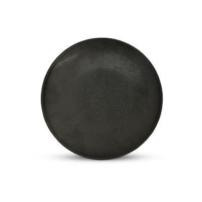 Plat bord 27cm zwart Ovio