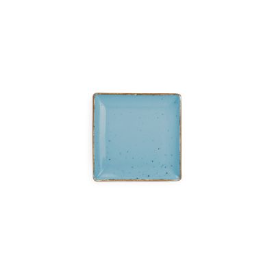 Teller flach 11x11cm blau Collect