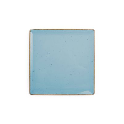 Plat bord 20,5x20,5cm blauw Collect