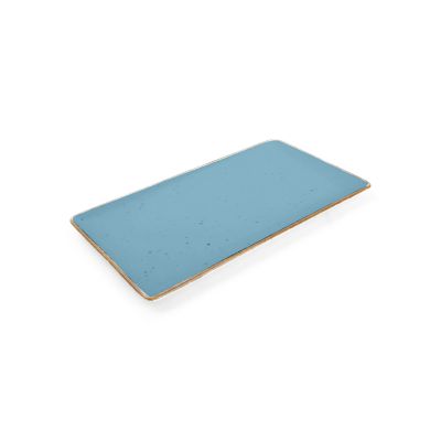 Teller flach 24x13cm blau Collect