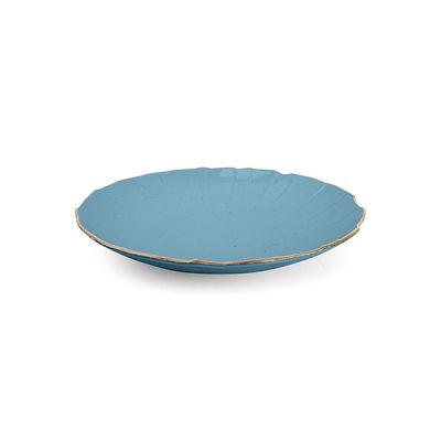 Diep bord 30cm structuur blauw Collect