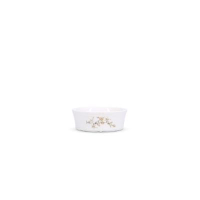 Bowl 13xH5cm brown flower Retro