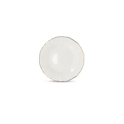 Assiette plate 16cm avec bord doré Retro