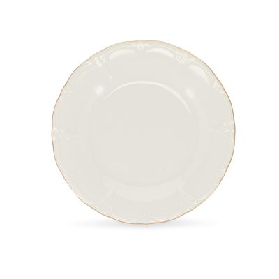 Assiette plate 21cm avec bord doré Retro