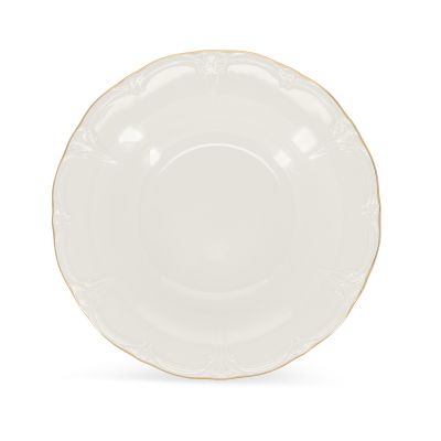 Deep plate 23,5/14xH4cm with golden rim Retro