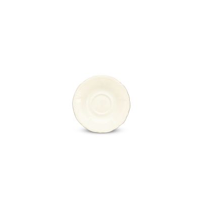 Mokkaschotel 12cm met gouden rand Retro