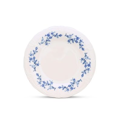 Assiette plate 27,5cm blue flower Retro