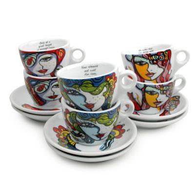 Tasse 19cl + Untertasse Josien Broeren - Set/6