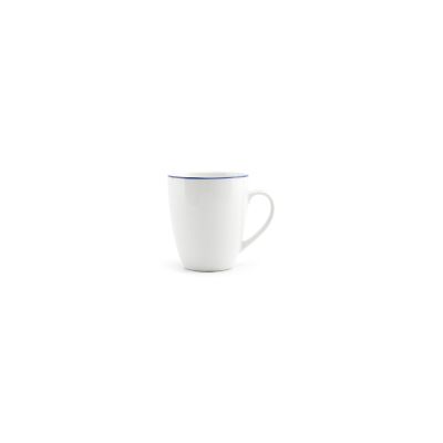 Mug 38cl blue rim Basic White