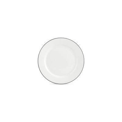 Teller flach 24,5cm black rim Bistro