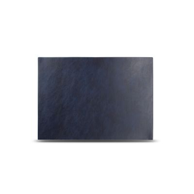 Placemat 43x30cm lederlook blauw Layer