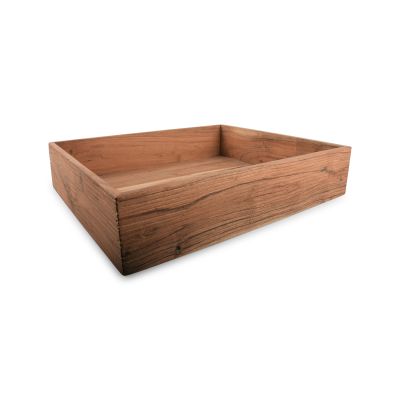 Serving tray 48x40xH10cm natural Venna