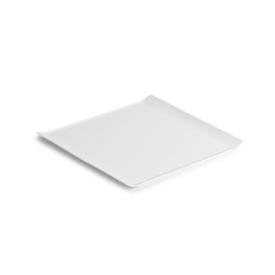 Assiette plate 24x24cm white Verso