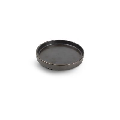 Assiette plate 14,5xH2cm black Verso